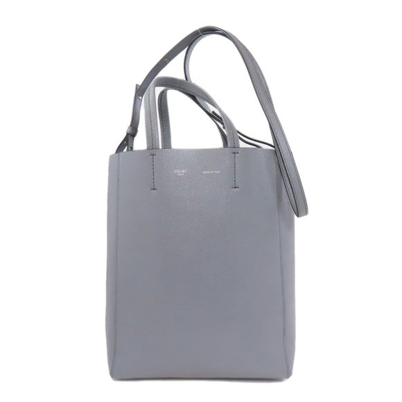 CELINE Vertical Cabas Tote Bag Leather Women's